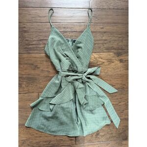 Trixxi Green Mini Dress Size Large Y2K
